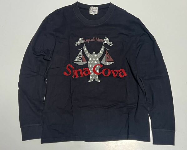 SINA COVA シナコバ　メンズ　ロゴ　プリント　長袖　ロングTシャツ　Ｌサイズ　　ゴルフ