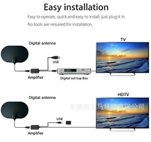 テレビ アンテナ ブースター (テレビ 電波 増幅器 地デジアンテナ TV カー アンテナ ワンセグ フルセグ UHF VHF 車載_画像2