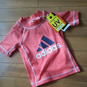 * new goods * bargain regular price 3690 jpy Adidas Rush Guard girl 110 centimeter 