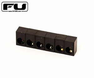 FU-Tone Titanium Saddle Insert Set (6 String) Black/チタンインサートブロック/フロイドローズ/全国一律送料無料