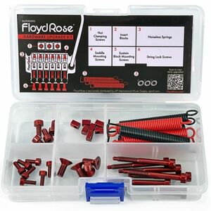 Floyd Rose Color Stainless Steel Hardware Upgrade Kit RED/フロイドローズ/アップデートキット/トレモロシステム/送料無料！