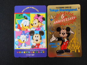 * не использовался телефонная карточка 50 частотность TOKYO Disney Land 6 годовщина Mickey minnie Donald Duck Дэйзи Duck телефонная карточка 