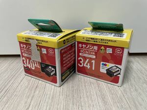 【未使用品】エコリカ BC-340XL 互換 BC-341互換 キャノン用 ブラック 3色カラー 3