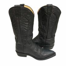 BC331 Botas Jaca ハカ レディース ウエスタンブーツ ロングブーツ 35.5 約 22.5cm ブラック レザー 本革 ポルトガル戦_画像5