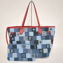 ルイヴィトン ネヴァーフルMM M44981 スクエアパッチワーク トートバッグ LOUISVUITTON ◆3115/登呂店_画像1