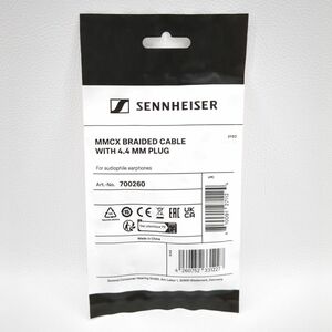 SENNHEISER MMCX BRAIDED CABLE 700260 未使用品 4.4mmバランス IEシリーズ用 ブレードケーブル ゼンハイザー ◆3109/宮竹店