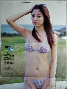 送料込み 【杉本有美 浅尾美和】 両面ピンナップ １枚 雑誌 切り抜き ビキニ 水着 グラビア ポスター ビーチバレー