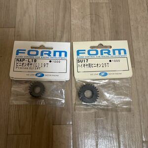 FORM kyosho 4サイクル スーパーテン FW03 FW04 2スピード ピニオンギヤ Lo Hi セット 25H 19L NAP-L19 SU17 フォルム 京商 スーパー10