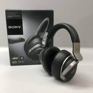 T■ SONY ソニー 9.1ch デジタルサラウンドヘッドホンシステム MDR-HW700 ワイヤレス ヘッドホン 本体+外箱のみ 通電確認済み 中古品