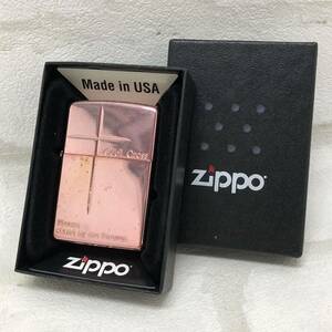 H■ ZIPPO ジッポ オイルライター Cool Cross クールクロス ピンク ジッポライター ジッポー 喫煙具 USA アメリカ製 外箱 着火未確認 