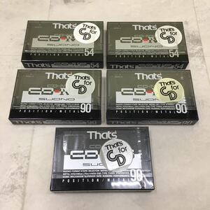 SU■未開封■⑥ 太陽誘電 That's メタル カセットテープ まとめて 5本 セット CD-ⅣS 54 90 METAL メタルポジション 当時物 レトロ 保管品