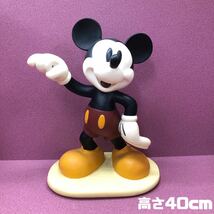 H■ Disney ディズニー ミッキーマウス オブジェ 高さ40cm ミッキー 置物 像 フィギュア 陶器製？ ビンテージ レトロ コレクション _画像1