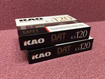 SU■未開封■b KAO 花王 デジタルオーディオテープ まとめて 2本 セット KX120 120分 DIGITAL SOUND DATテープ 音楽 録音 未使用保管品_画像4