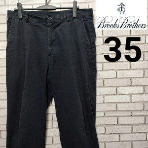 BROOKSBROTHERS（ブルックスブラザーズ）ネイビーチノパンツ W35 （Ju160） スラックス パンツ