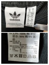 adidas（アディダス）ビッグロゴスウェット OT（=LL、XL ）黒×白×ピンク（Ju54） 長袖トレーナー トップス スウェット②_画像6