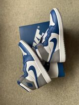 【新品】【未使用品】Nike Air Jordan 1 High OG True Blueナイキ エアジョーダン1 ハイ OG トゥルーブルー 26.5cm JORDAN _画像2