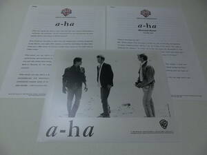 a-ha 5th album MEMORIAL BEACH プレス・キット プロモ 非売品 US Warner Bros. 社 オリジナル真正品 Morten Harket モートン・ハルケット 