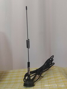 送料込！【限定特価】レア品　UHF航空無線・エアバンド用マグネット一体型アンテナ　SMA型　折り曲げ機構付き　即決あり