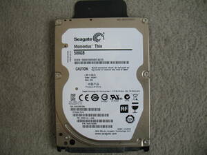 Seagate ST500LT012 SATA 3Gb/s 500GB 5400RPM 使用時間5040時間 SATA2 2.5インチ 7mm厚 正常判定 中古 管2500