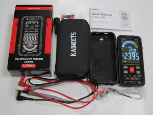 KAIWEETS テスター KM601 デジタルマルチメーター 直流/交流電圧 電流 抵抗 導通 静電容量 ダイオード 導通 デューティ比 温度測定