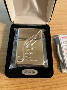 在庫限り!! ZIPPO スターリング シルバー ジッポー ライター 純銀 正規品 ジッポーライター V-WING 羽 喫煙具 STERLING SILVER 925