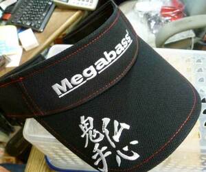 メガバス Megabass サンバイザー BLACK/WHITE