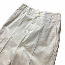 1スタ　美品 BRUNELLO CUCINELLI ブルネロクチネリ センタープレス コットン ハイウエスト パンツ レディース 34_画像3