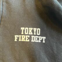 東京消防庁　TOKYO FIRE DEPTパーカー ジップパーカー ブラック 古着 黒 厚手_画像4