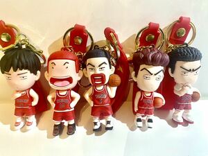 スラムダンク SLAMDUNK フィギュア　キーホルダー　フルコンプ　湘北　美品　5体セット