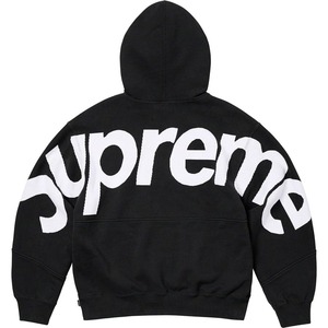 新品未開封品 SUPREME Big Logo Jacquard Hooded Sweatshirt Black 23FW 黒 フード パーカー