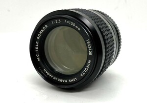 ★美品★ MINOLTA ミノルタ MC TELE ROKKOR 100mm F2.5 単焦点レンズ #M081