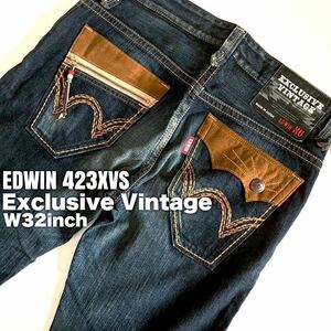 ★☆W32inch-81.28cm☆★EDWIN423XVS 西部調装飾系意匠★☆Exclusive Vintage Model☆★