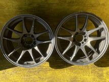 WORK エモーション CR Kai 2本【商品番号T2978】 17×9JJ ET+17 PCD114.3/H5ハブ径 約73mm 1本インナー歪み、1本インナークラック他あり_画像1