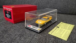 【美品】MAKE UP アイドロン 1/43 FERRARI 512 BB Modification (EM 145B) メイクアップ ミニカ フェラーリ Yellow-Black