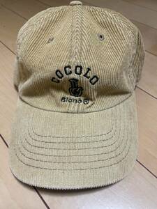 cocolo brand コーデュロイ キャップ