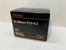 （未使用）SIGMA 18-200mm F3.5-6.3 DC キヤノン用_画像7