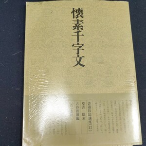 書道技法講座27草書 懐素千字文 古谷蒼韻 二玄社 定価1600円