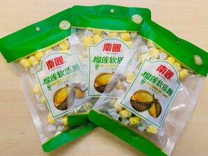 榴蓮味糖 榴蓮軟糖 ソフトキャンディ ドリアン飴 150g X 3袋