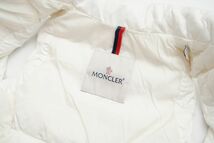 TF8573☆MONCLER モンクレール GHANY ガーニー キッズ 子供服 ダウンベスト スタンドカラー ナイロン オフホワイト サイズ4A_画像5