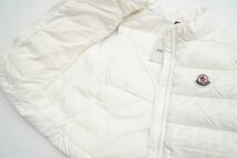 TF8573☆MONCLER モンクレール GHANY ガーニー キッズ 子供服 ダウンベスト スタンドカラー ナイロン オフホワイト サイズ4A_画像4