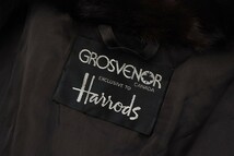 MF9718＝マホガニーミンク*MINK*グロブナー×ハロッズ/Harrods*襟:逆毛*最高級毛皮*リアルファ―*ファーコート*ハーフコート*ショート丈*茶_画像8