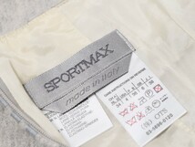 TG8800#イタリア製*スポーツマックス SPORTMAX/MaxMara*セットアップ*ジャケット+スカート*ライン*膝丈*ライトグレー系*38_画像10