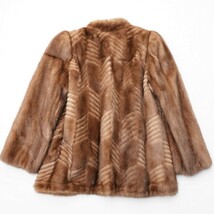 GP1238#定価120万円*最高級本毛皮*COEUR*パステルミンク/MINK*ファーコート＊ハーフ*リアルファー＊本毛皮*ライトブラウン系*11_画像2