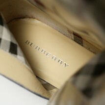 GN4638▼イタリア製▼バーバリー BURBERRY*レザー*サイドジップ ミドルブーツ 靴*35.5(22.5cm相当)*ベルトデザイン*ブラック_画像7