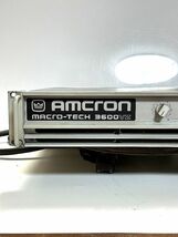 AMCRON　アムクロン　パワーアンプ　CROWN　MACRO-TECH　3600VZ　　_画像2