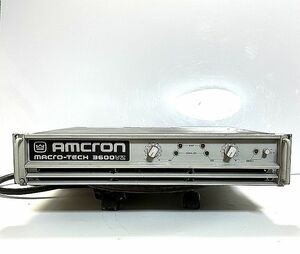 AMCRON　アムクロン　パワーアンプ　CROWN　MACRO-TECH　3600VZ　　