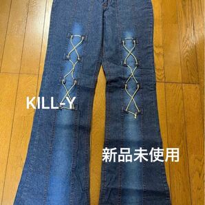 海外購入品(韓国) KILL-Y フレアデニムジーンズ　　　　　　　新品未使用 タグ付