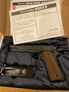 新品バトンM1911A1CO2ブローバック木製グリップセラコート仕様セカンドバージョン