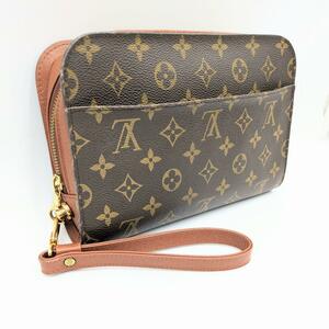 極美品☆LOUIS VUITTON セカンドバッグ オルセー モノグラム クラッチバッグ PVCレザー ブラウン メンズ レディース ルイ ヴィトン M51790