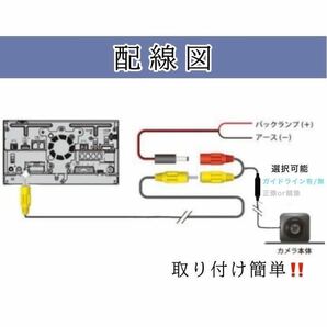 クラリオン clarionディーラーナビ対応 NX501 / NXR16 / NXR16II / NXR16III /TY-1000A-B高画質 リア バックカメラの画像3